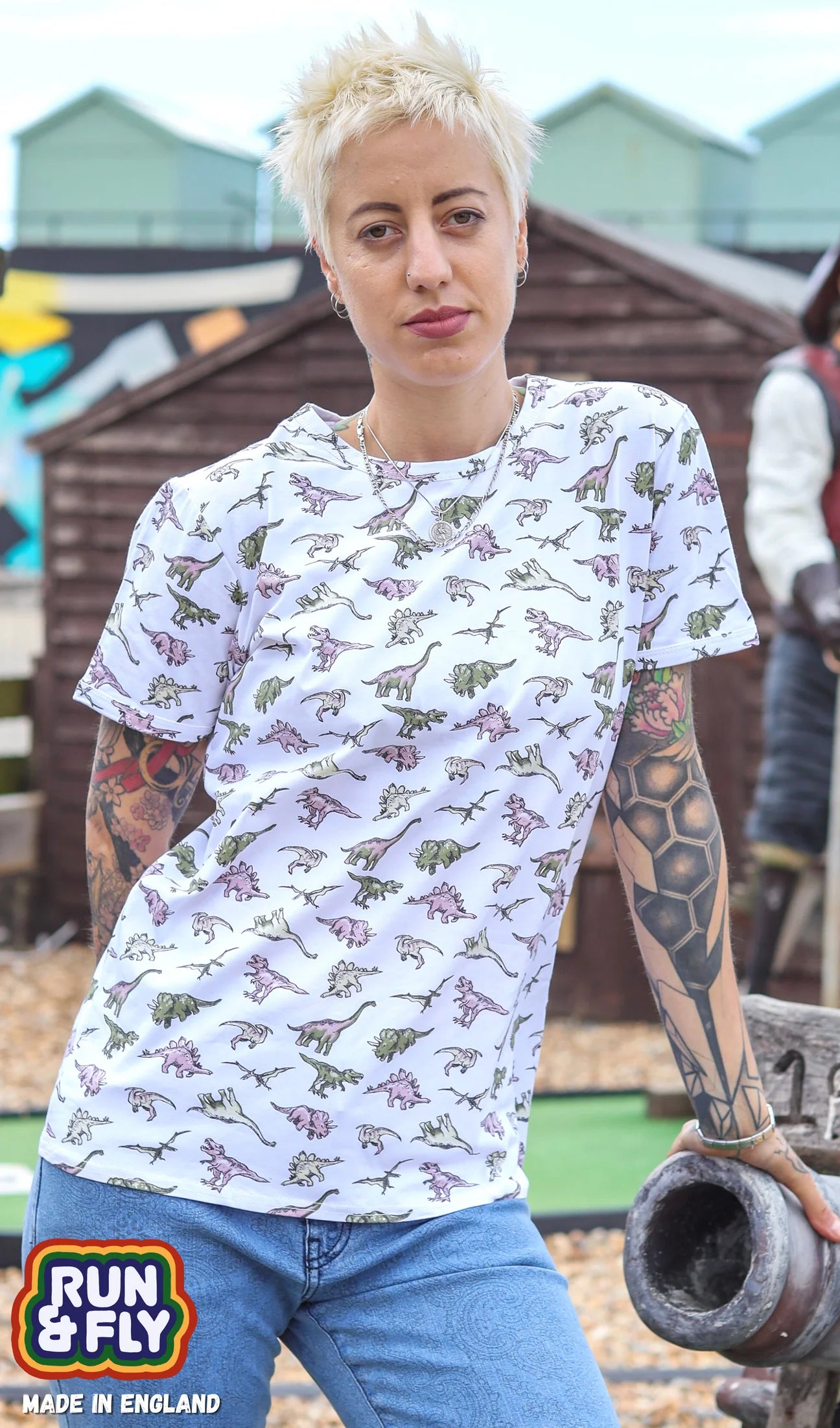 Run & Fly - Jurassic Adventure Dino Print Short Sleeve Shirt – Thunder Egg