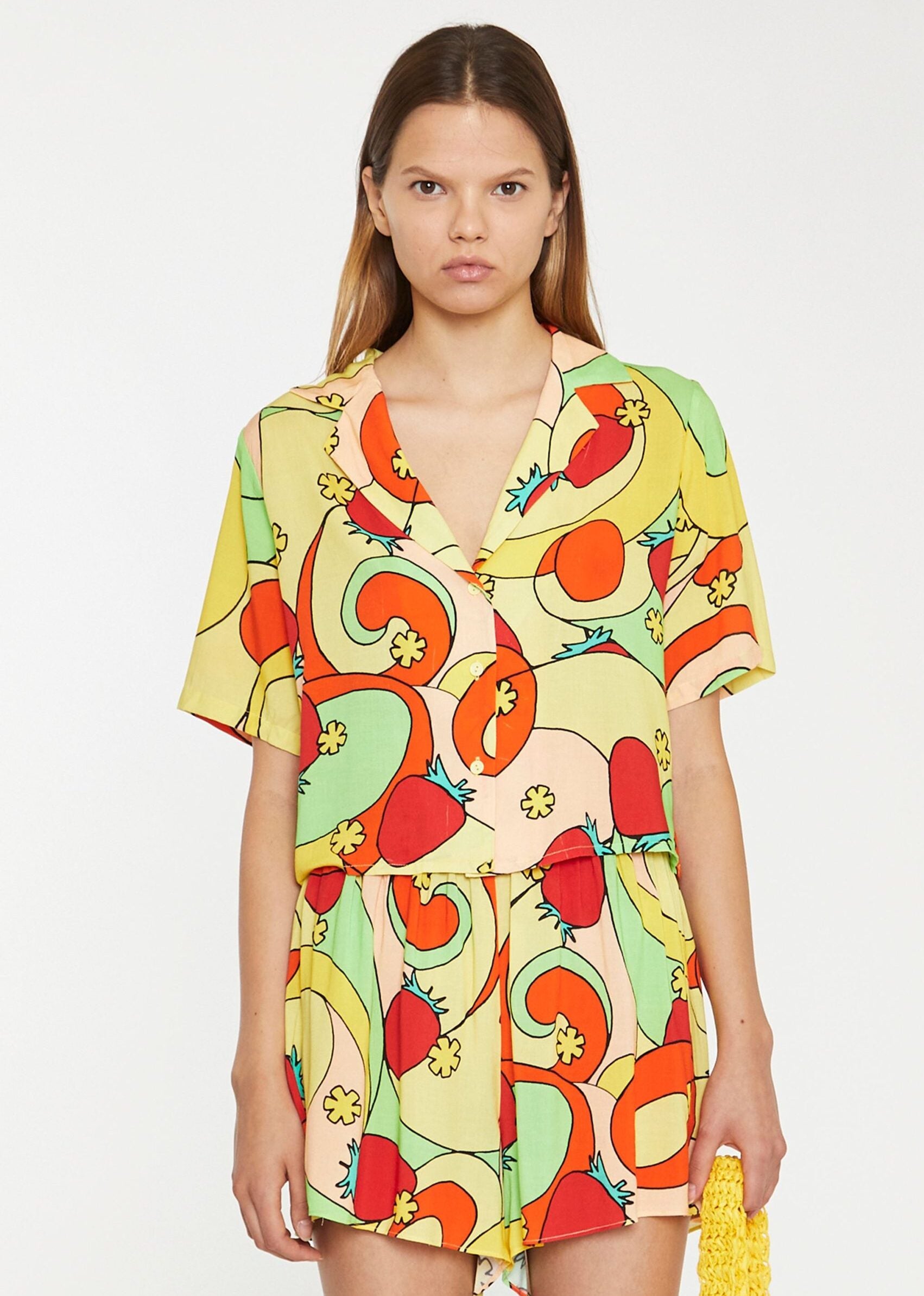 fruit print shirt womens