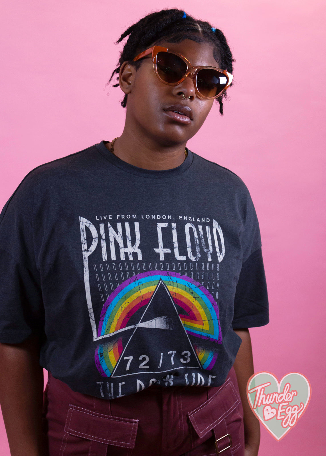 pink floyd t shirt bershka