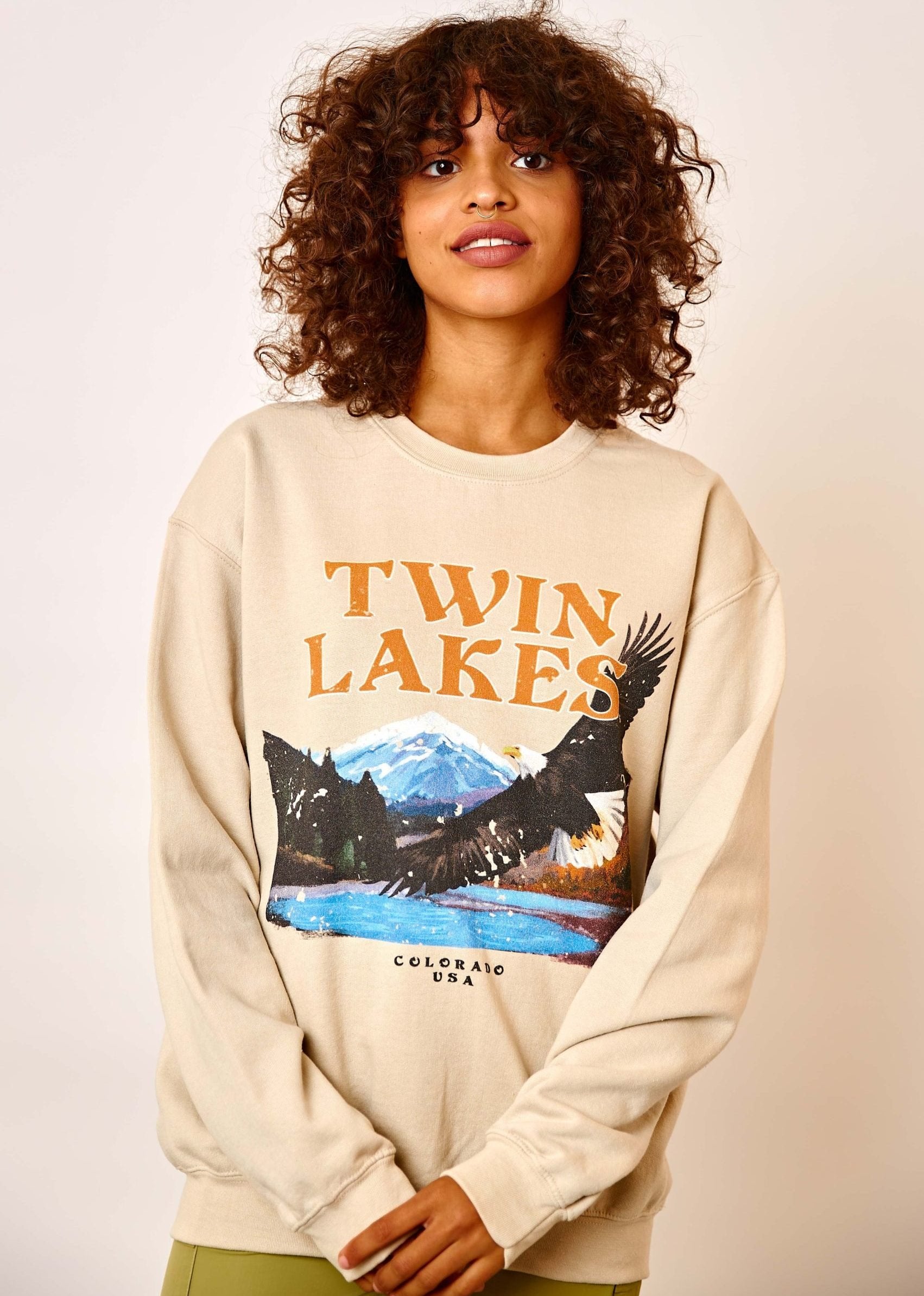 Daisy Street Twin Lakes Eagle Sweater