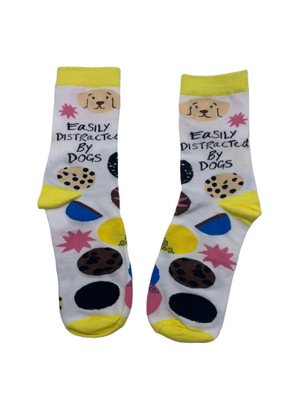 House of Disaster - Small Talk 'Distracted By Dogs' Socks