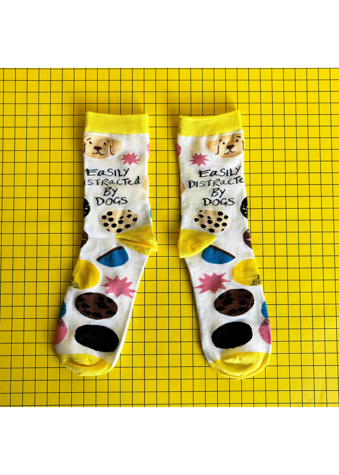 House of Disaster - Small Talk 'Distracted By Dogs' Socks