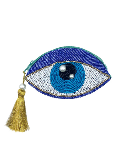 House of Disaster - Glimmer Evil Eye Beaded Purse