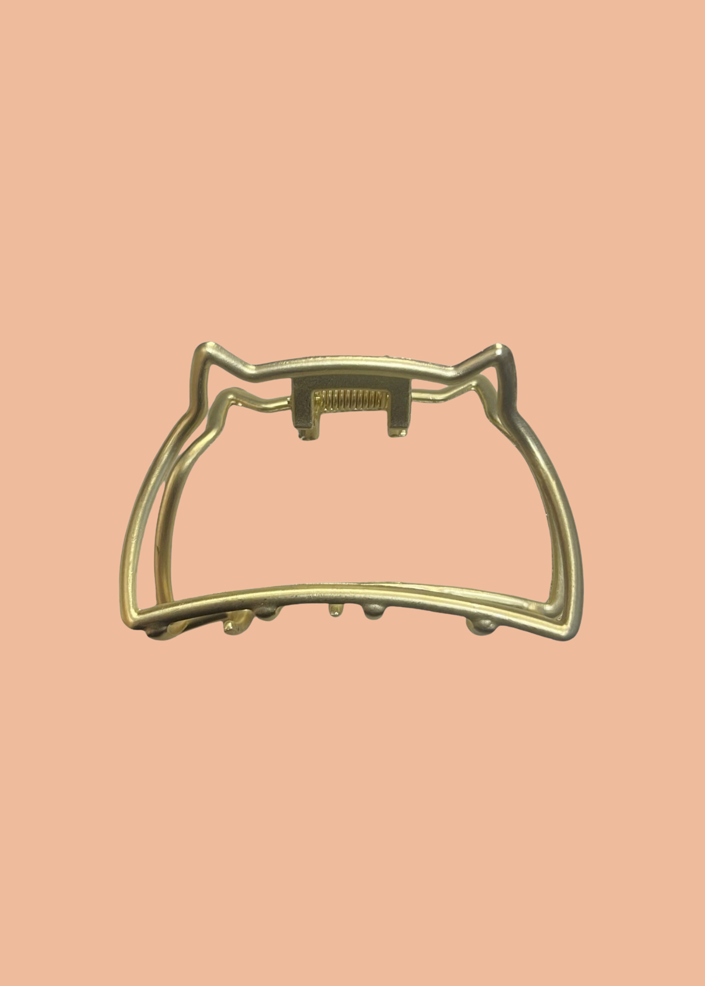 The Edit - Cat Shaped Outline Hair Claw in Gold