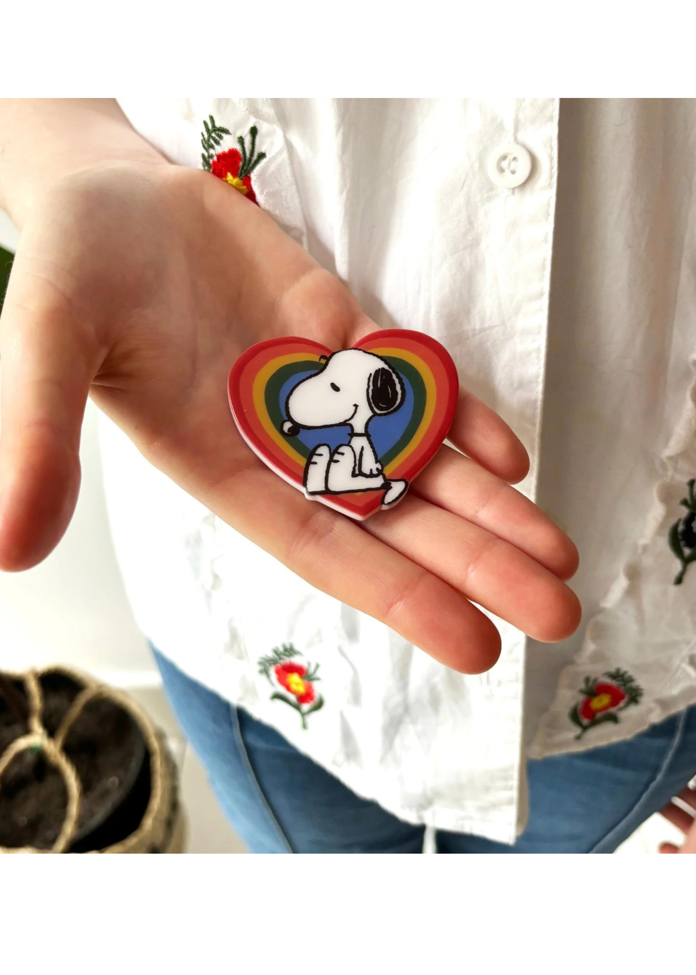 House of Disaster - Peanuts Rainbow Brooch