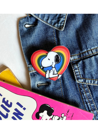 House of Disaster - Peanuts Rainbow Brooch