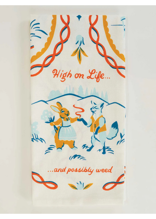 Blue Q - High on Life Dish Towel