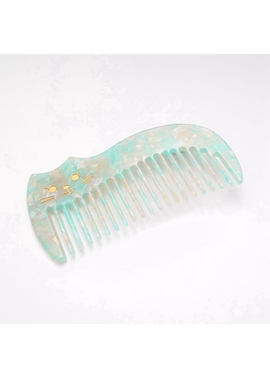 The Edit - Mint Green Cat Hair Comb