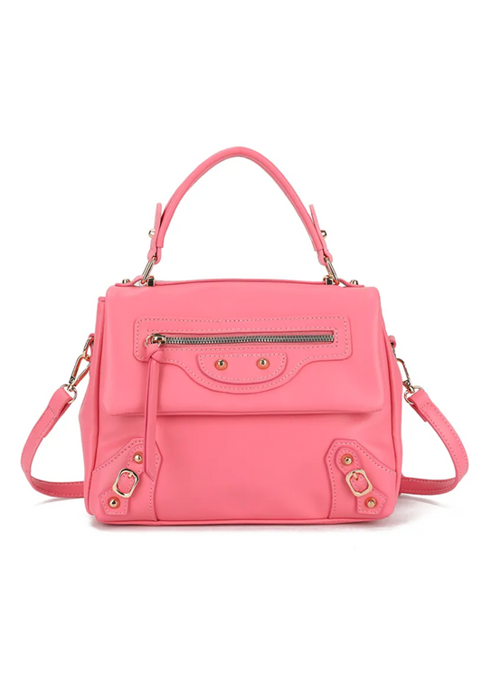 The Edit - Watermelon Pink Shoulder Buckle Bag