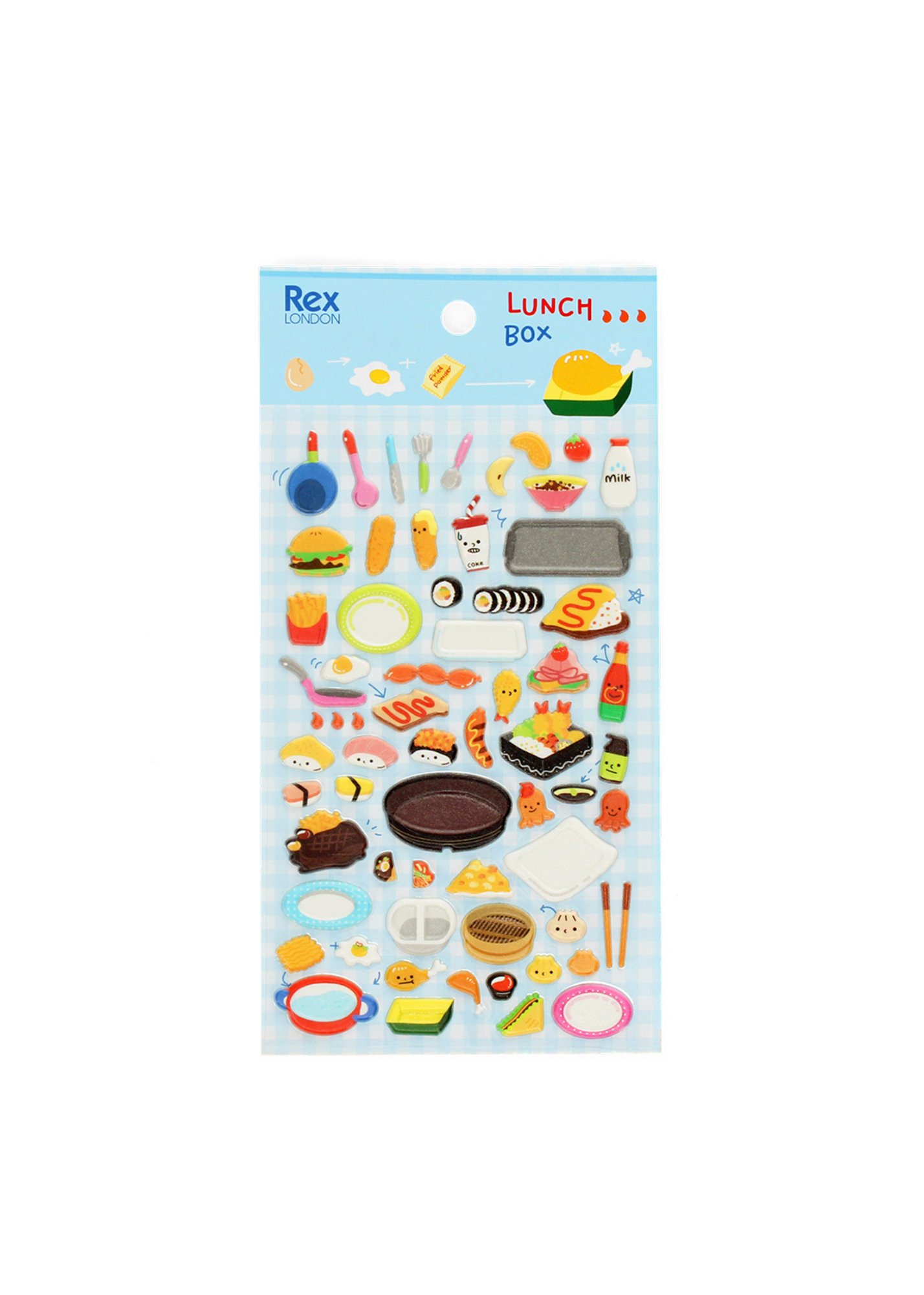 Rex London - 3D Puffy Stickers in Lunch Box