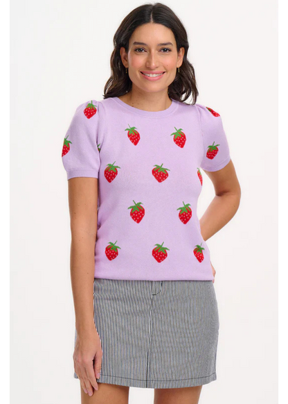 Sugarhill Brighton - Dominique Strawberry Knit Top