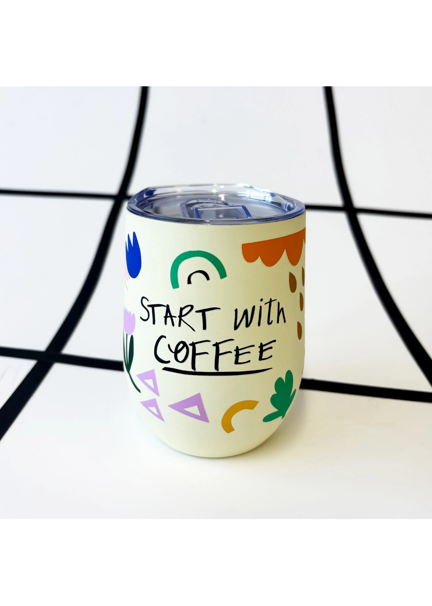 House of Disaster - Small Talk Travel Mug 'Start with Coffee'