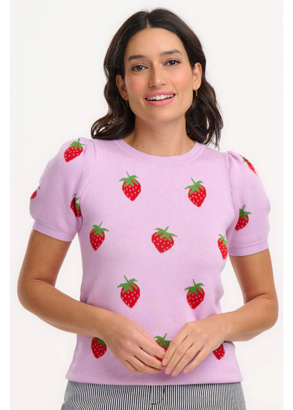 Sugarhill Brighton - Dominique Strawberry Knit Top