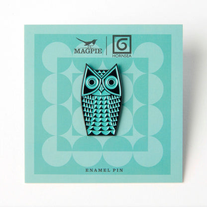 Magpie X Hornsea - Blue Owl Enamel Pin