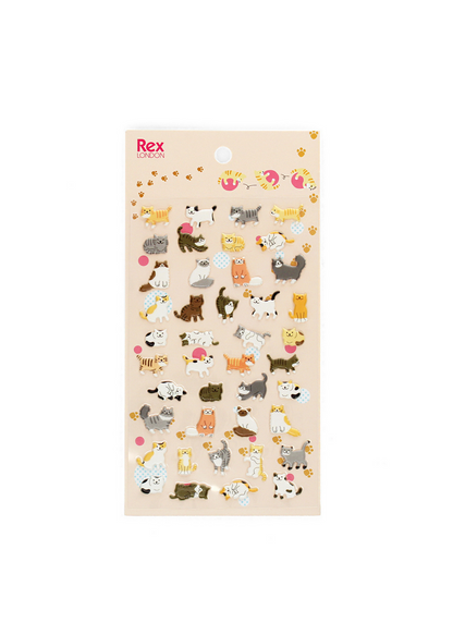 Rex London - 3D Puffy Stickers in Cats