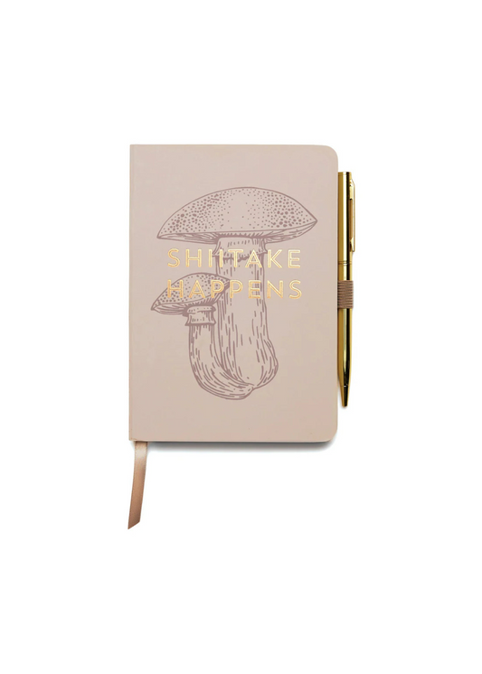 Designworks - Shiitake Happens Mushroom Notebook with Pen