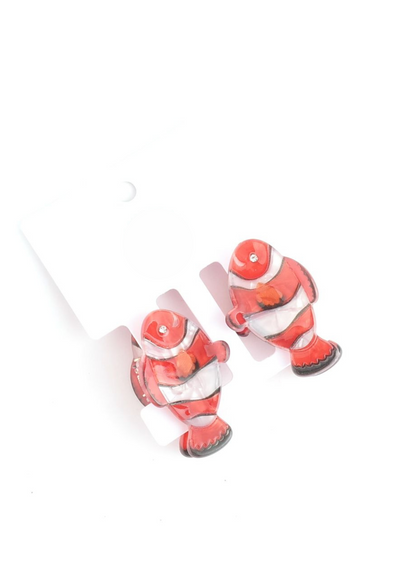 The Edit - Mini Clownfish Hair Claw Duo