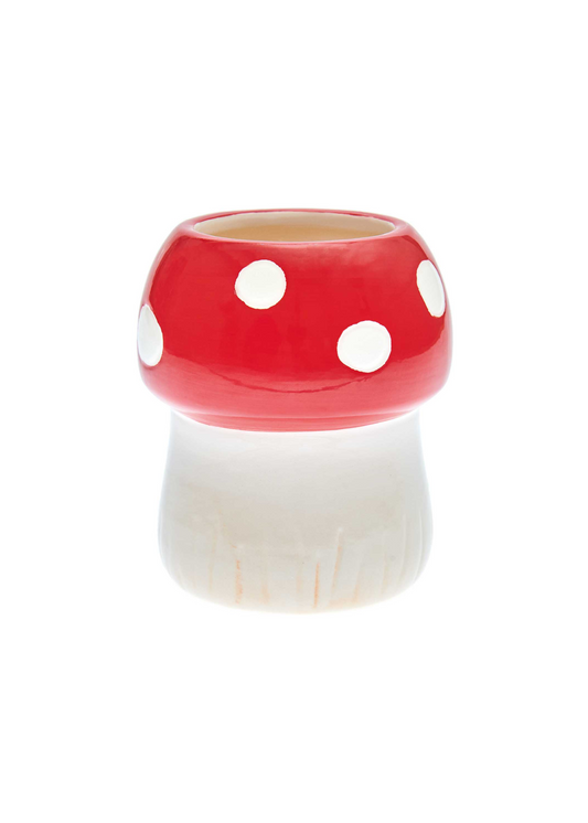 Rico Design - Small Ceramic Red Mushroom Vase