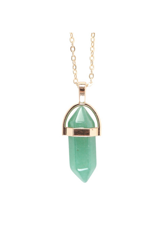 Something Different - Aventurine Crystal Pendant Necklace