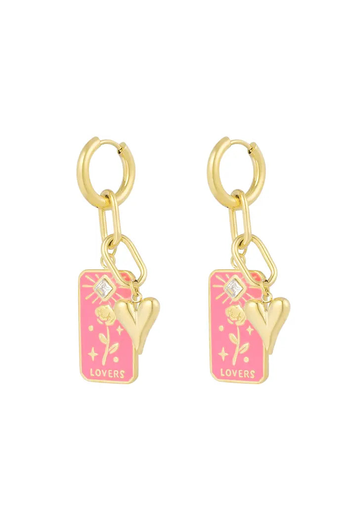 The Edit - Rose Lovers Earrings in Gold