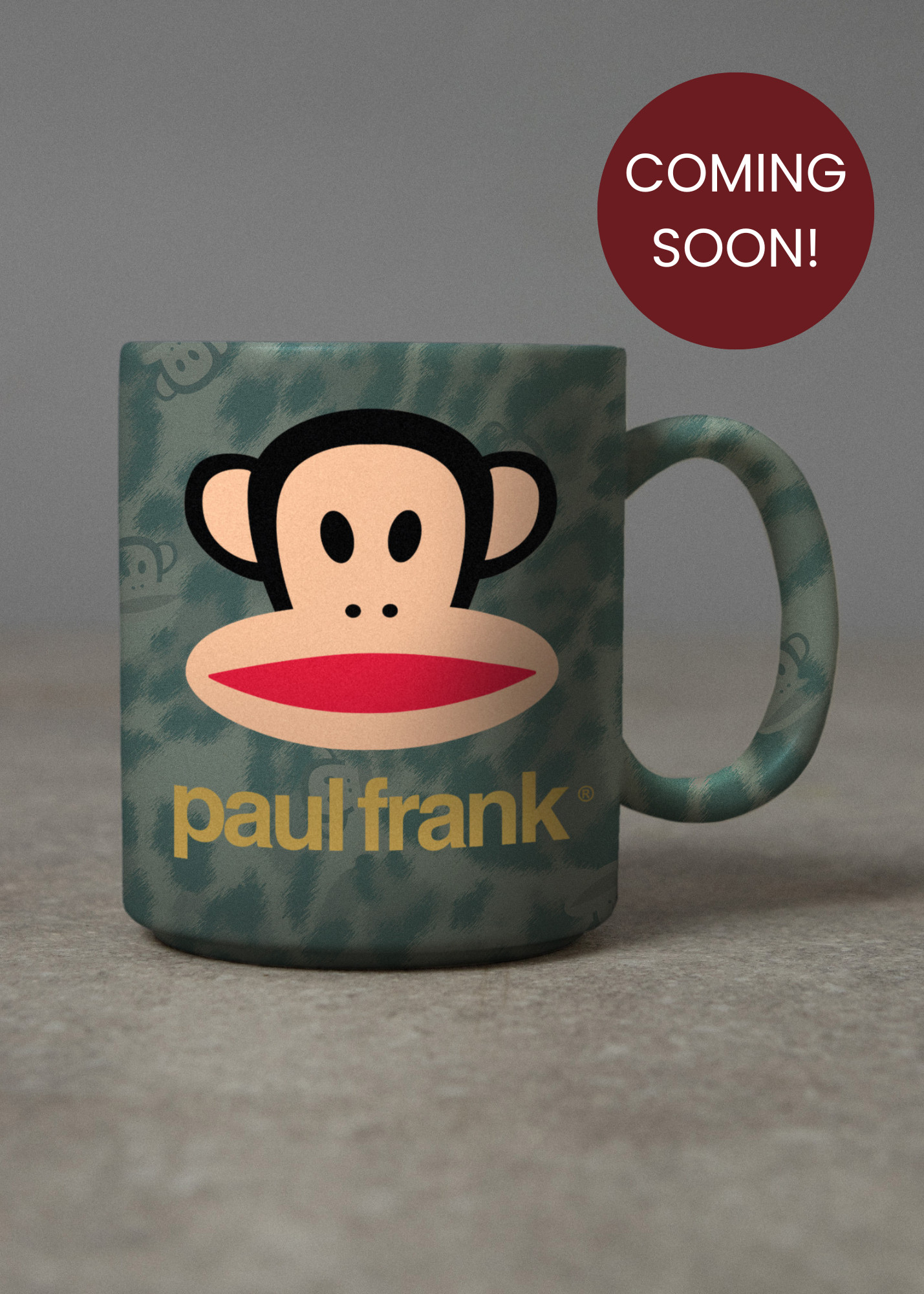 Daisy Street x Paul Frank - Teal Leopard Print Julius Face Mug