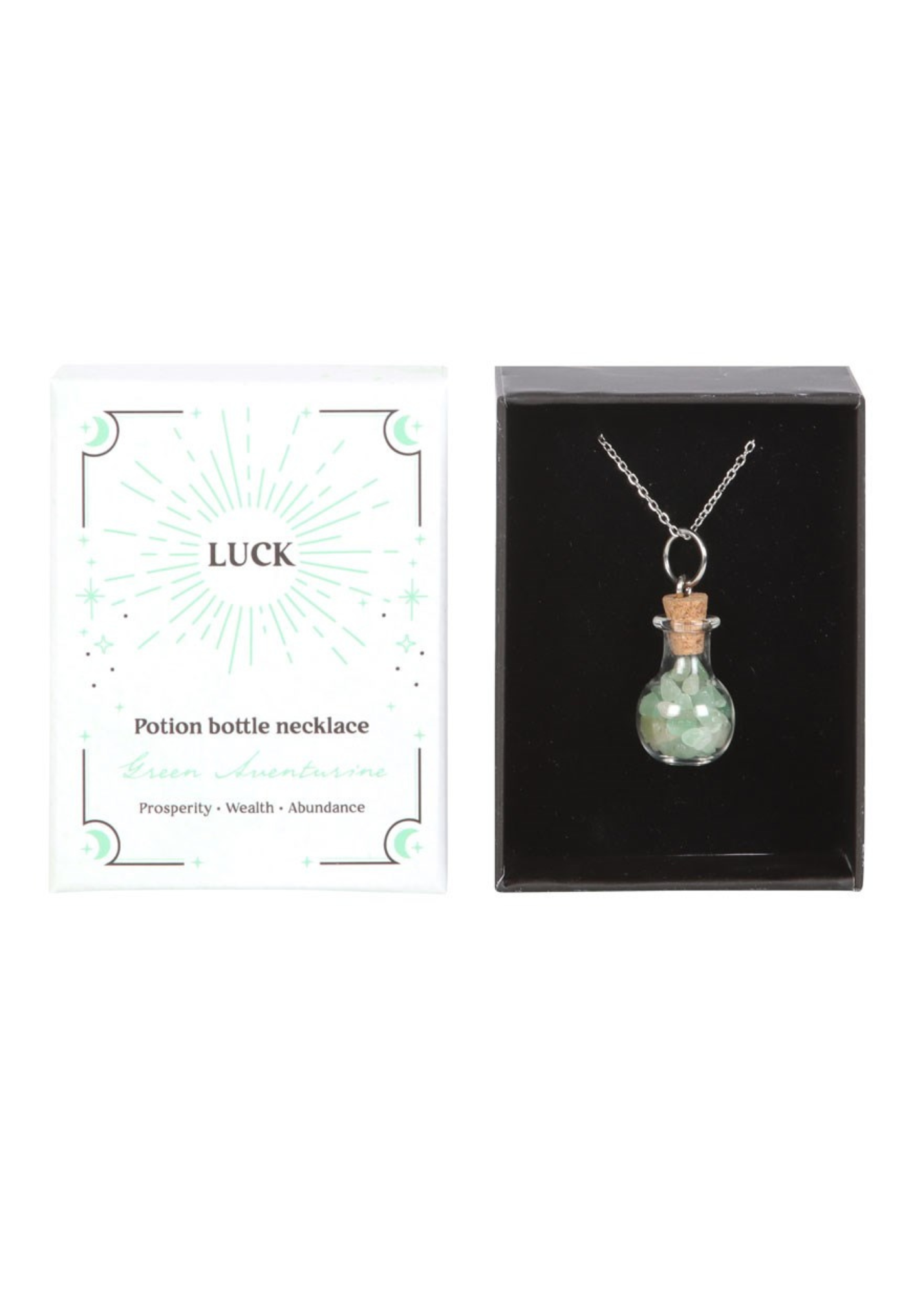 Something Different - Luck Potion Green Aventurine Crystal Chip Necklace