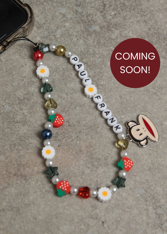 Daisy Street x Paul Frank - Letter Beaded Name Phone Charm with Enamel Julius