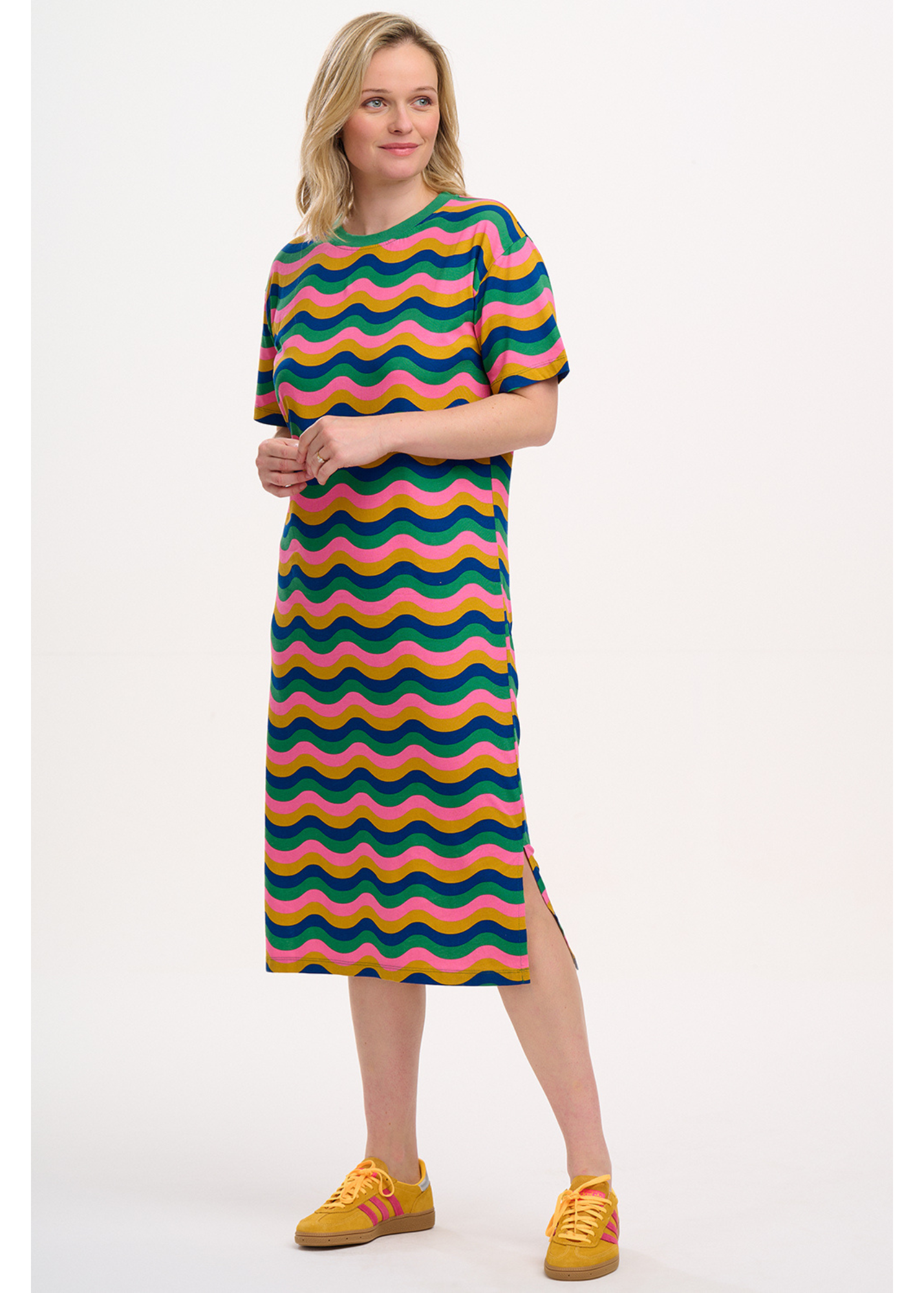 Sugarhill Brighton - Stephanie Rainbow Midi T-shirt Dress