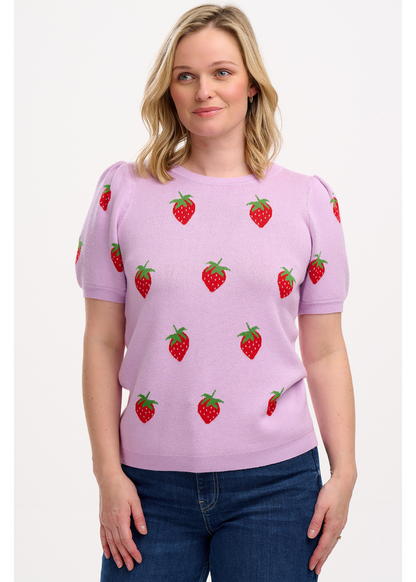 Sugarhill Brighton - Dominique Strawberry Knit Top