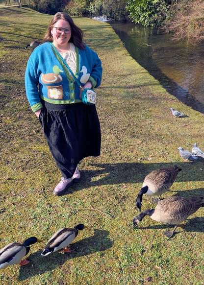 Home of Rainbows - Fluffy Duck Knit Cardigan