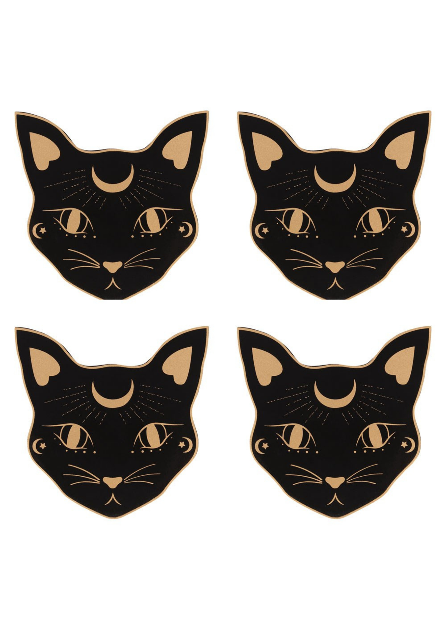 Something Different - Mystic Mog Set of 4 Coasters