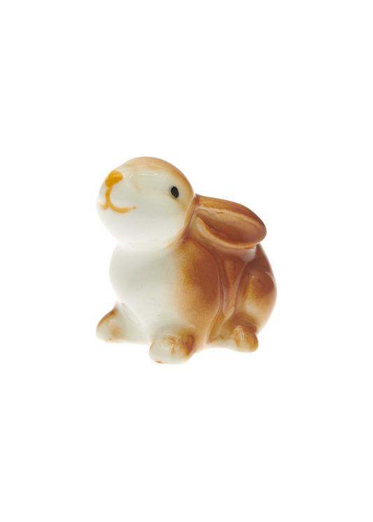 Rico Design - Porcelain Cute Bunny Trinket Figure