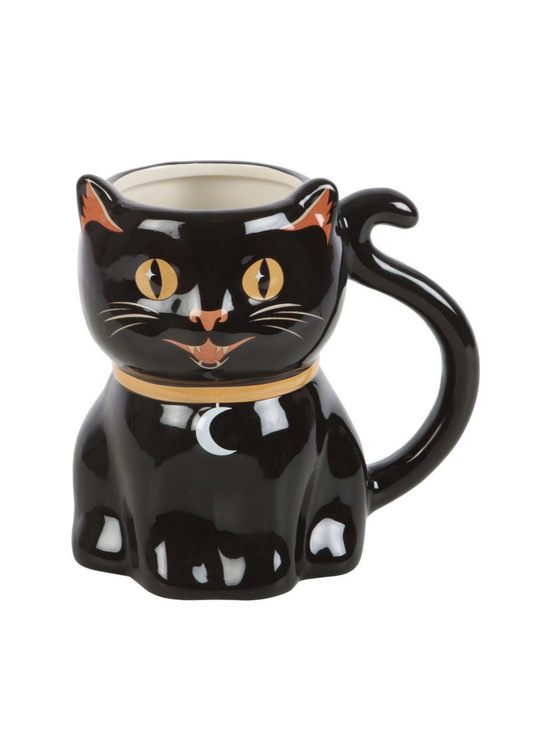 Something Different - Black Cat Shaped Mug