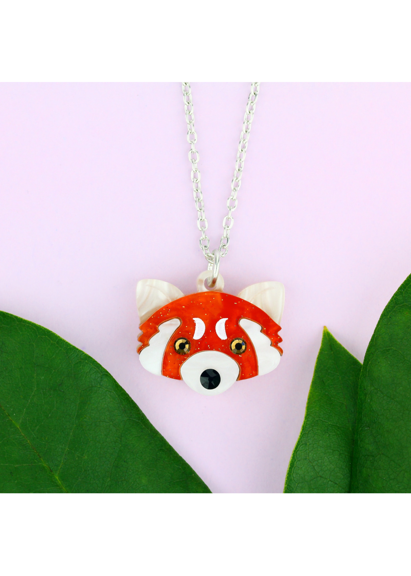 Little Moose - Red Panda Charm Necklace