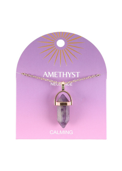 Something Different - Amethyst Crystal Pendant Necklace