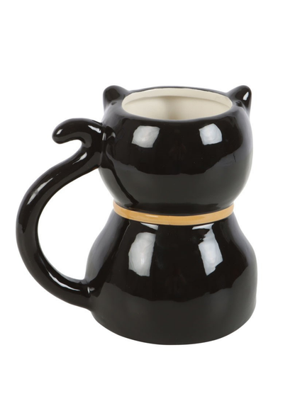 Something Different - Black Cat Shaped Mug