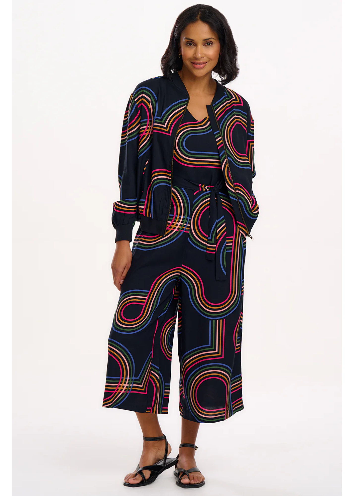 Sugarhill Brighton - Lamiah Rainbow Wave Jumpsuit