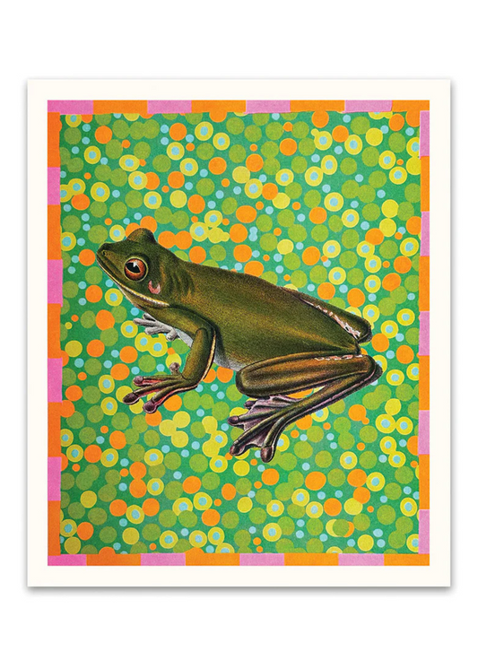 Ohh Deer - Frog Riso Print