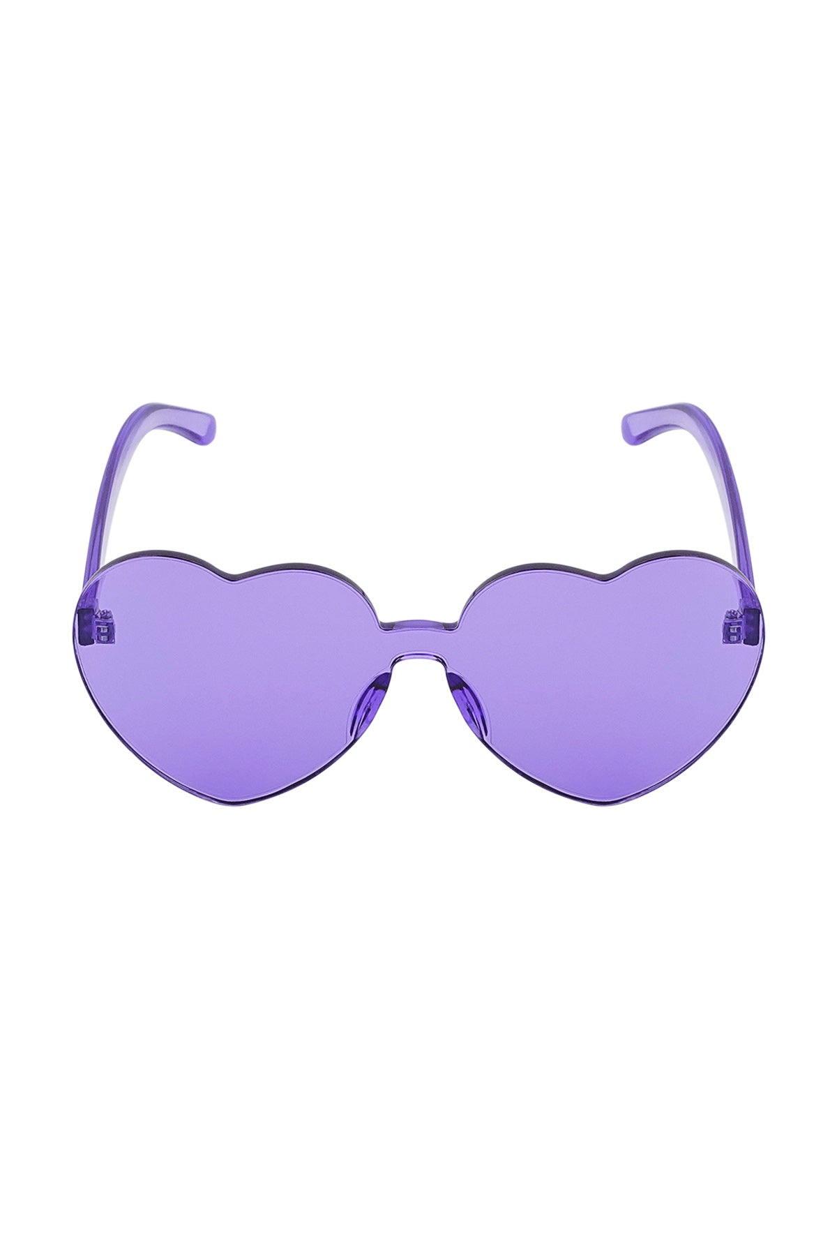 The Edit - Violet Heart Shaped Sunglasses