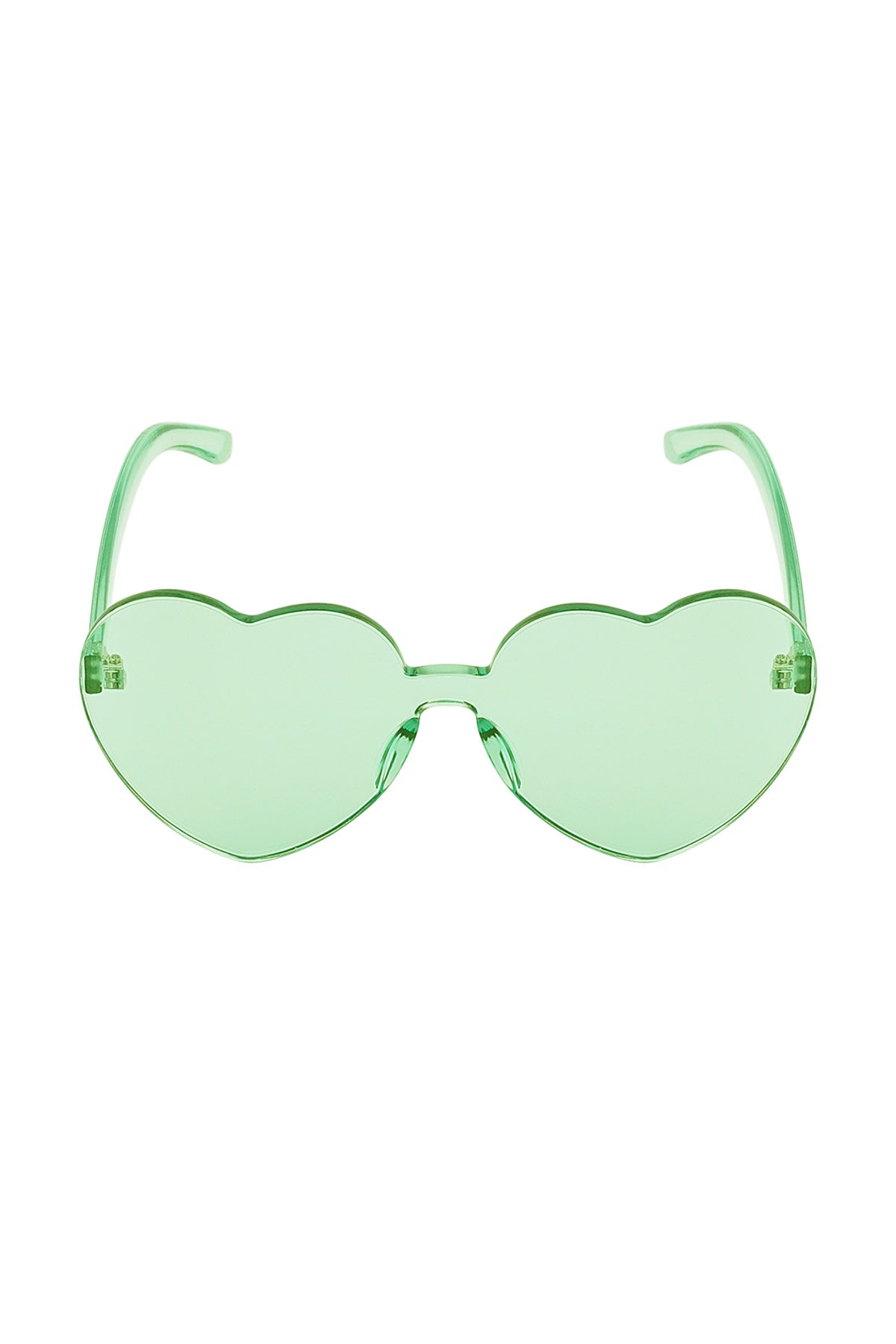 The Edit -  Green Heart Shaped Sunglasses