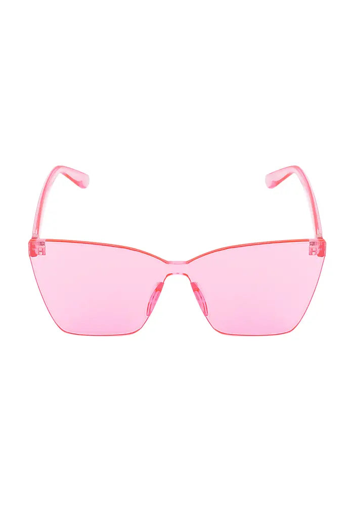 The Edit -  Pink Frameless Sunglasses