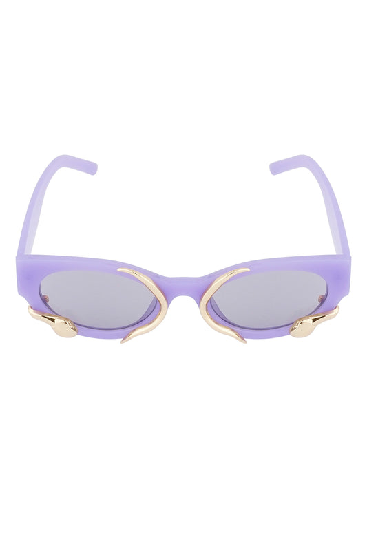 The Edit - Lilac Framed Snake Sunglasses