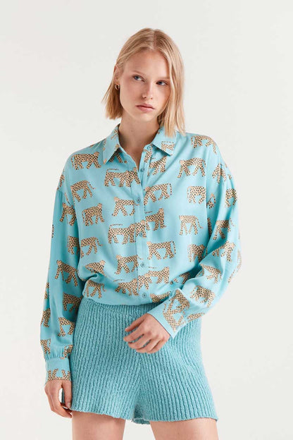 Compañia Fantastica - Blue Jaguar Shirt