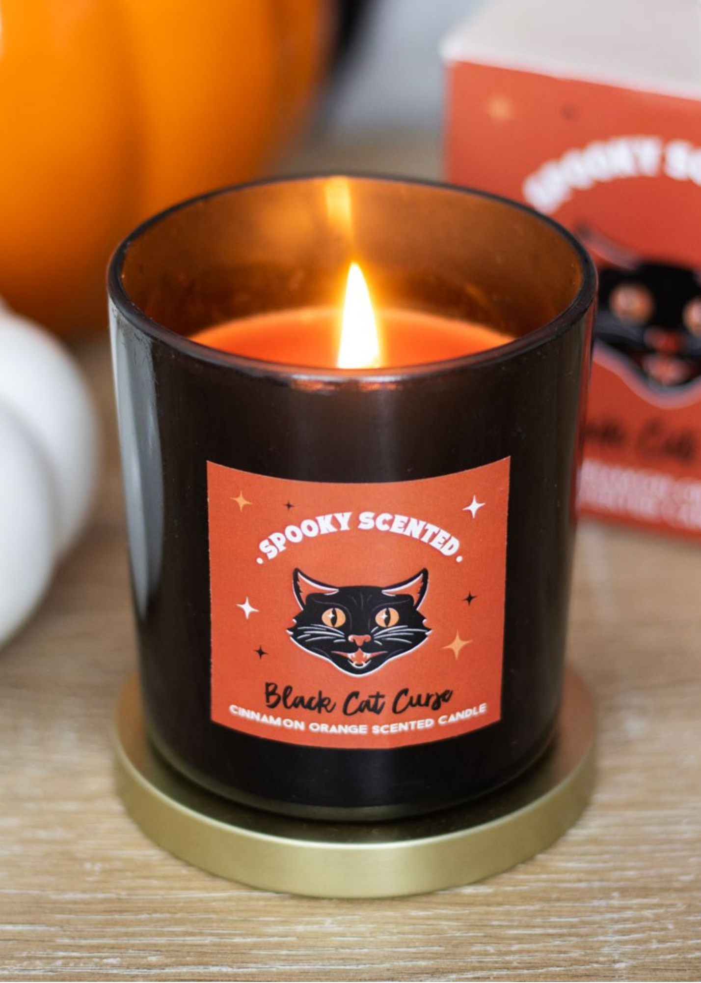 Something Different - Black Cat Cinnamon and Orange Scented Candle