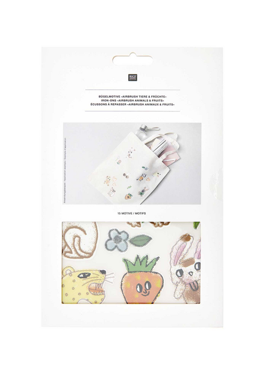 Rico Design - Iron-on Animal & Fruits Transfers for Fabric