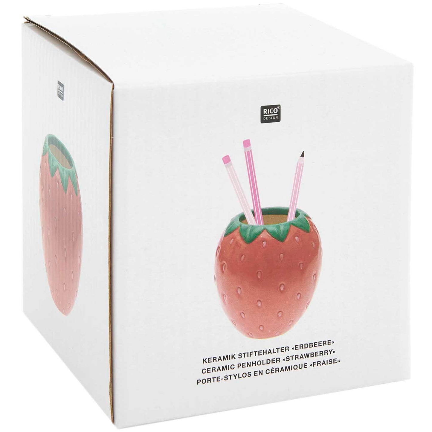 Rico Design - Small Ceramic Strawberry Vase