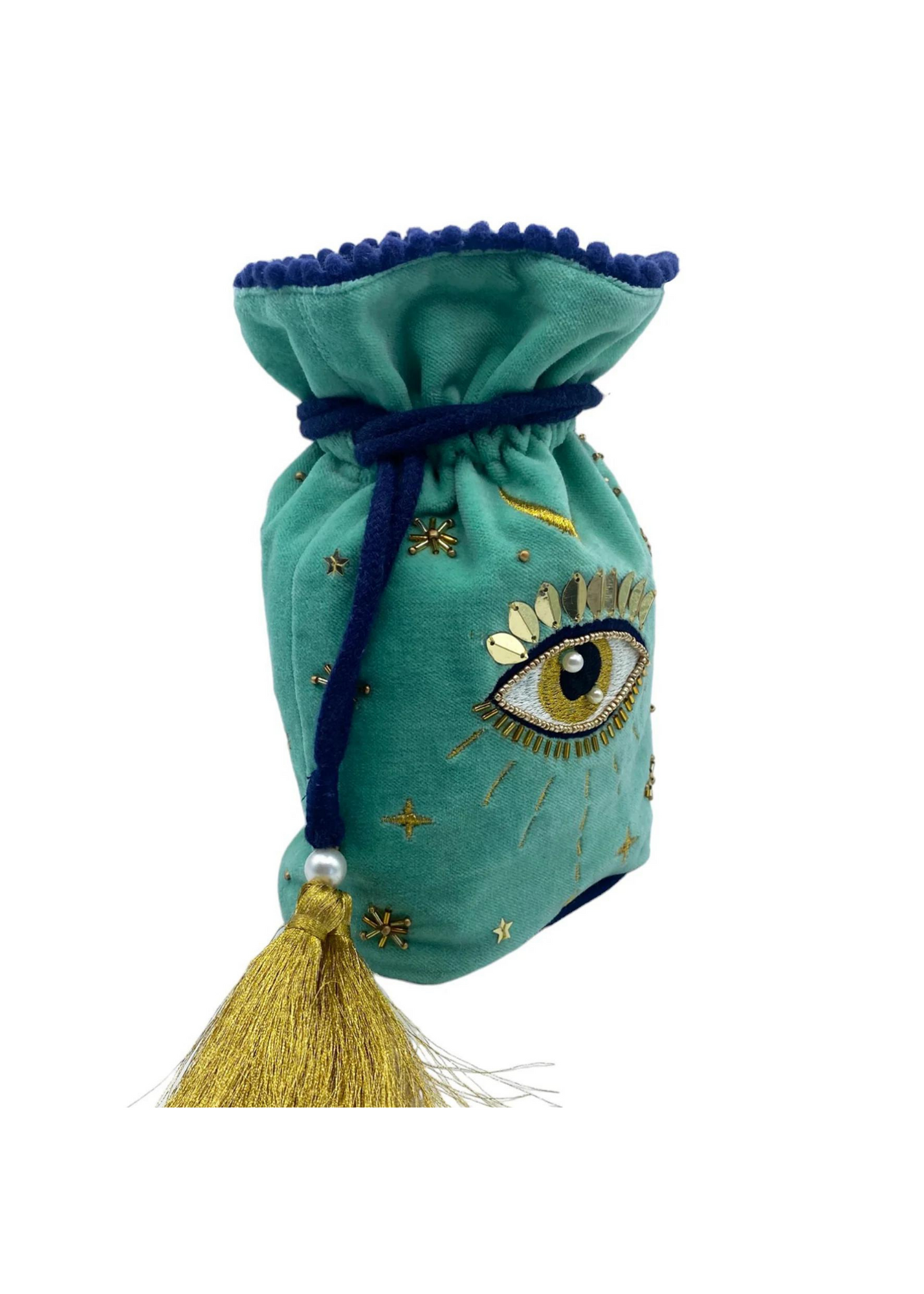 House of Disaster - Glimmer Evil Eye Drawstring Pouch