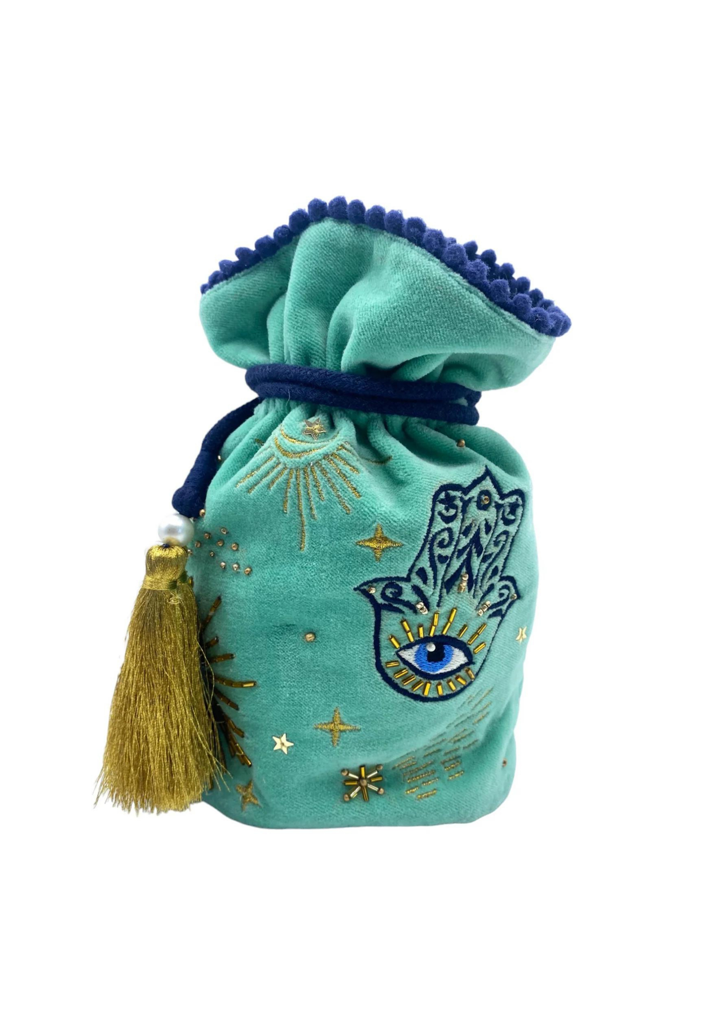 House of Disaster - Glimmer Evil Eye Drawstring Pouch