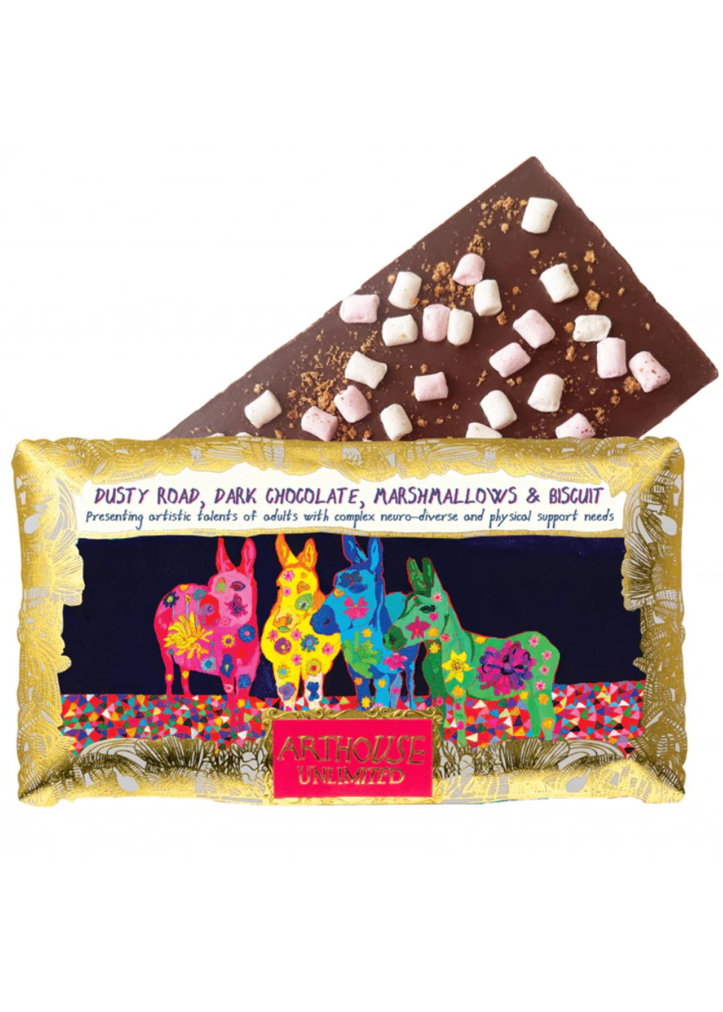 Arthouse Unlimited - Dusty Road, Dark Choc w/ Marshmallows & Biscuit