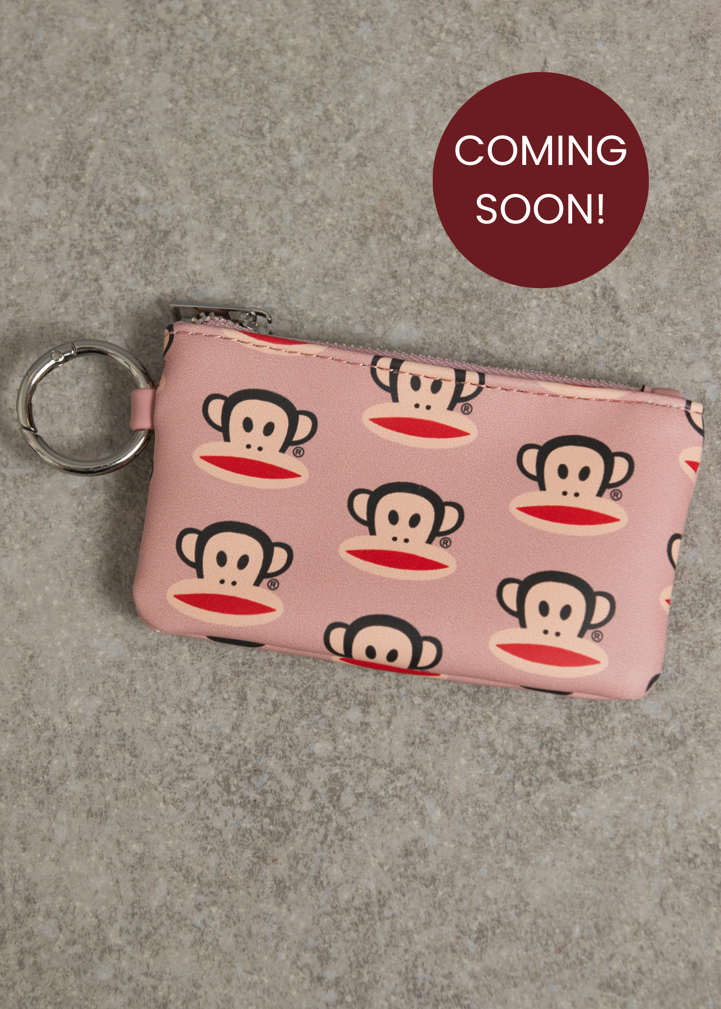 Daisy Street x Paul Frank -  Pink Multi Julius Face Coin Purse